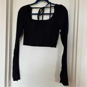 Crop top summer with sleeves, blouse